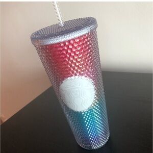 NWT Starbucks Summer Pride Rainbow Studded Tumbler
